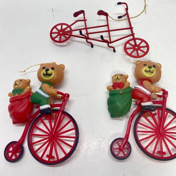 Vintage Lot Plastic, Ceramic Christmas Ornaments - Picture 2 of 12